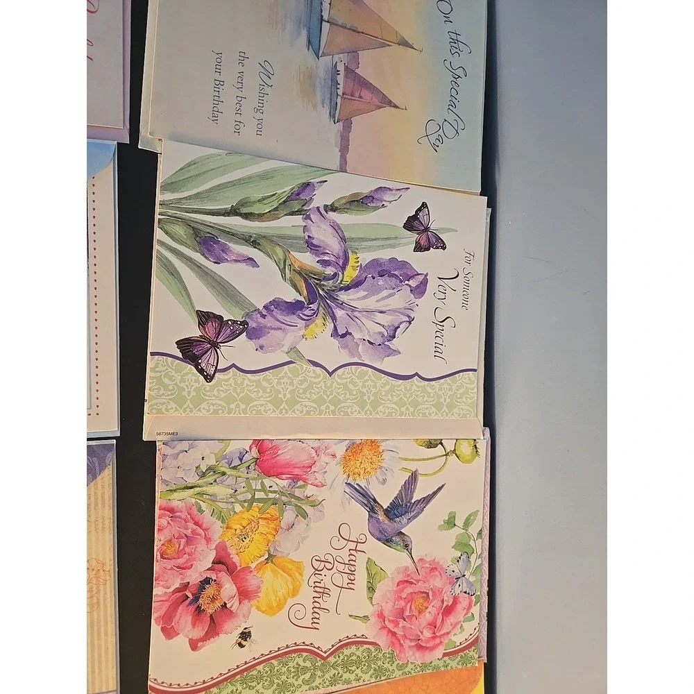 Assorted Birthday Cards & Envelopes Lot Of 21 Greeting Cards New Vibrant Design